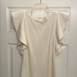 H by Halston Cream Mini Dress